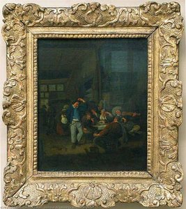 Intérieur De Cabaret Le Danseur Au Pichet — Cornelis Dusart
