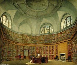 Buckingham House, Octagon Library — James Stephanoff