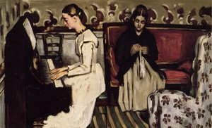 Joven Niña Al Piano – Apertura De Tannhäuser — Paul Cézanne