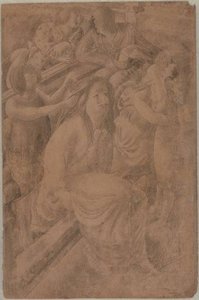 Drawing For Left Panel Of `resurrection. Tidying' — Sir Stanley Spencer