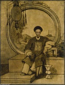 How Qua, Senior Hong Merchant At Canton, China — George Chinnery