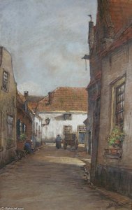 Straatje Met Figuren