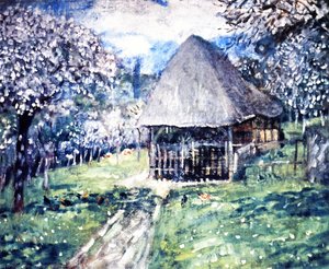 The Carriage House (also Known As Normandy Cottage) — Frederick Carl Frieseke, Impressionism