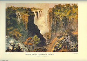 The Falls From The Western End Of The Chasm — Thomas Baines