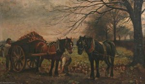 Loading Mangold Wurzels into a Tumbril