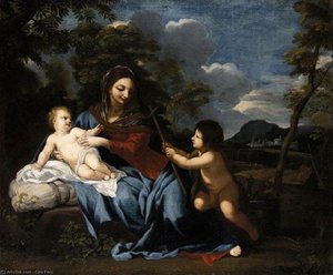 Madonna And Child With The Infant St John — Ciro Ferri