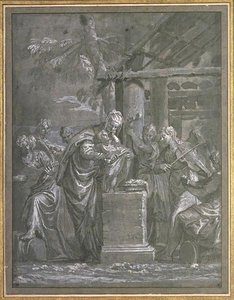 The Virgin And Child With Six Musician Angels — Paolo Veronese