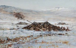 Artillery At Mount Kent — Charles David Cobb