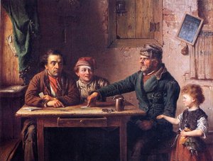 The Card Players — Jonathan Eastman Johnson