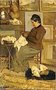 Portrait De La Mere De L'artiste — Alfred Smith