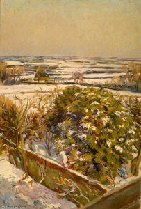 Snow At Charleston, East Sussex — Duncan Grant