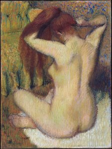 Woman Combing Her Hair — Edgar Degas, Impressionism