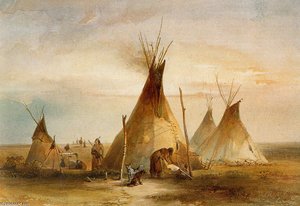 Sioux Teepee — Karl Bodmer