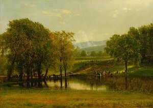The Baptism — Thomas Worthington Whittredge, Hudson River School