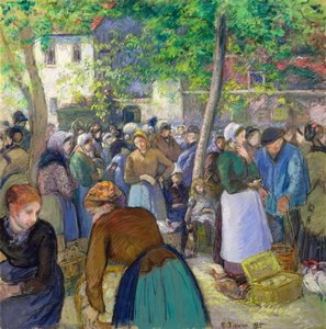 El Mercado De Aves — Camille Pissarro