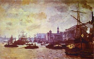 The London Harbour — Claude Monet, Impressionist Landscape