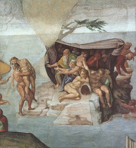 Genesis Noah 7 9 The Flood Right View — Michelangelo Buonarroti, Renaissance