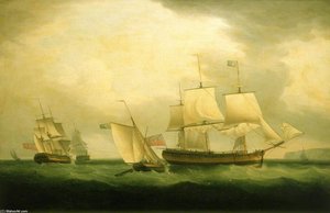 The Cutter ‘mary Ann’ And Hms ‘sylph’ — Thomas Whitcombe