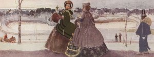 Walking In Winter — Konstantin Andreevic Somov