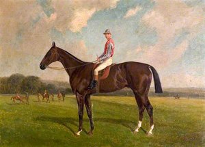 'friday' With Jockey On A Racecourse — John Duval