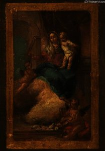 The Madonna And Child Appearing In A Vision, In A Simulated Frame — Giambattista Tiepolo