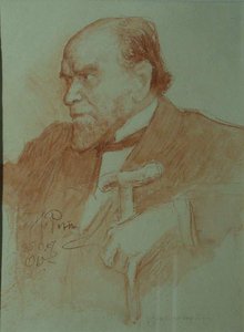 Portrait Of Academician A. F. Koni — Ilya Yefimovich Repin