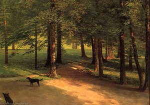 Irvington Woods — Albert Bierstadt