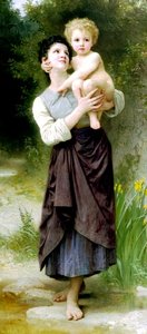 Brother And Sister — William-adolphe Bouguereau