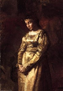 Young Girl Meditating (study) — Thomas Eakins