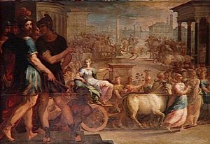 Le Cortège Des Thessaliens Et De Chariclée Lors Du Sacrifice Triomphe De Diane — Dubois Ambroise (ambrosius Bosschaert)