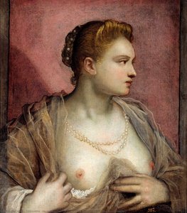 Portrait of a Woman Revealing Her Breasts