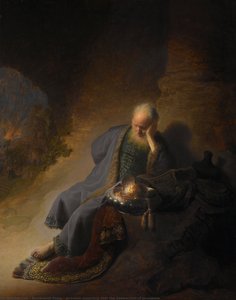 Jeremiah Mourning Over The Destruction Of Jerusalem — Rembrandt Peale, Baroque