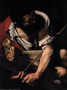Kreuzigung Des Apostels Petrus — Karavaggio, Baroque Painting