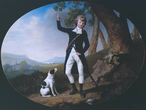 Portrait Of A Young Gentleman Out Shooting — George Stubbs