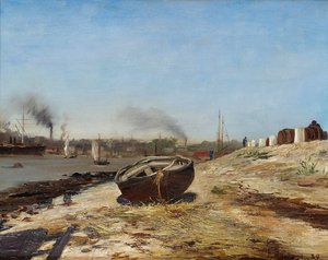 Boat On The Shore — Franz Roubaud