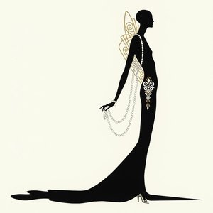 Gilded Arc And The Black Silhouette In Profile — Valentin Laurent De Courcey