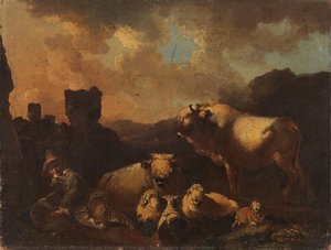 Dutch Story (shepherdess) — Cristian Wilhelm Ernst Dietrich