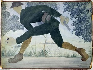 Marine Scout On The Lucy Torcy Road At Dusk, Chateau Thierry Sector — Claggett Wilson