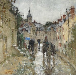 Village under the Rain