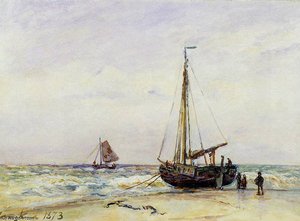 Au Bord De La Mer Sun — Johan Barthold Jongkind