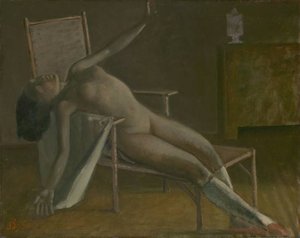 Nude On A Chaise Longue — Balthus