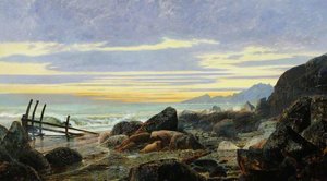 'the Ironbound Shore' — John Atkinson Grimshaw