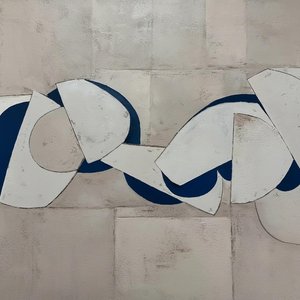 Fragmented Lunar Arcs Amidst The Silent Depths Of Midnight Blue Voids — Laurent Fabre