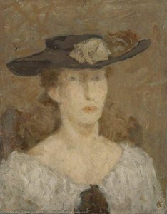 Portrait Of A Woman In A Brimmed Hat — Leszek Muszynski