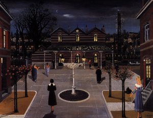 Small Square Station — Paul Delvaux