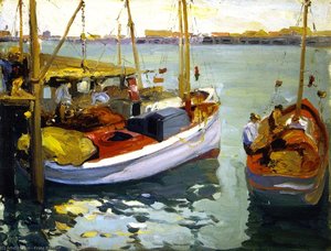 Fishing Boats, L. A. Harbor — Franz Bischoff