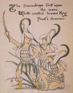 The Snowdrop From The 'flora's Feast' — Walter Crane