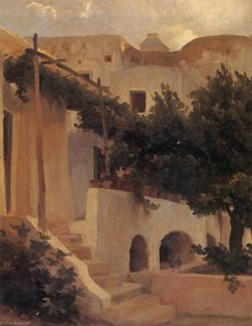 Garden Of A House At Capri — Sir Frederic Lord Leighton