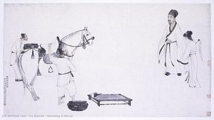 Washing A Horse — Fu Baoshi