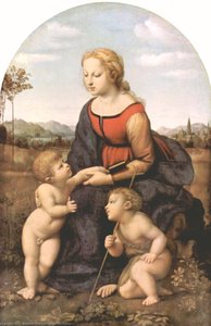 Devica I Hrist Dete Sa Svetim Jovanom Krstiteljem (la Belle Jardinière) — Rafael, Visoko Renesans